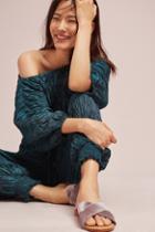 Eri + Ali Metallic Off-the-shoulder Jumpsuit