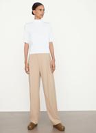 Vince Easy Elbow Sleeve Funnel Neck T-shirt