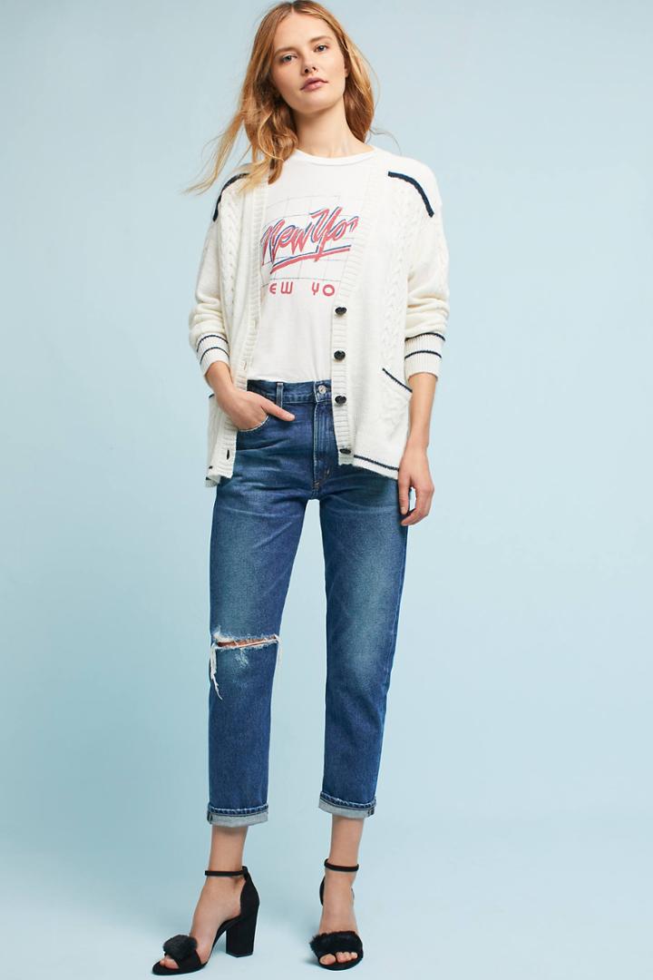 Citizens Of Humanity Citizens Of Humanity Dree Crop Ultra High-rise Slim Straight Jeans