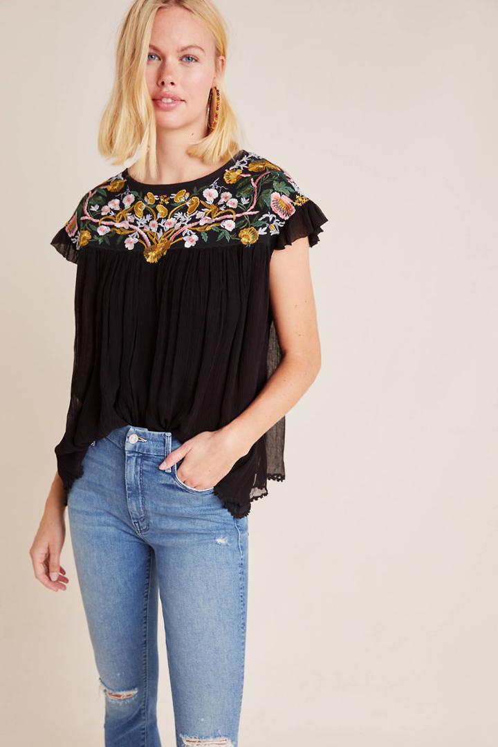 Seen Worn Kept Bethany Embroidered Blouse