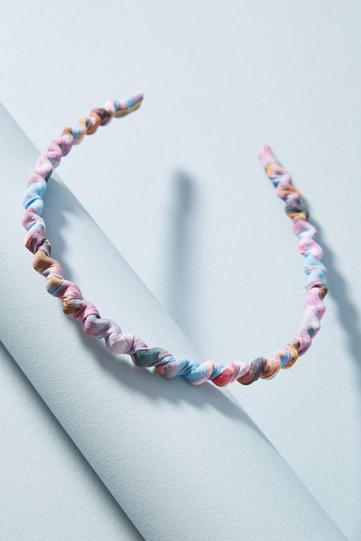 Anthropologie Zig Zag Floral Headband