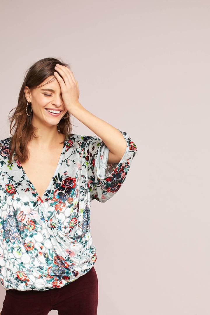 Maeve Umi Wrap Top