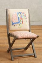 Anthropologie Elephant Terai Folding Chair