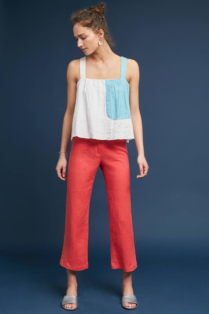 Mara Hoffman Arlene Cropped Linen Pants
