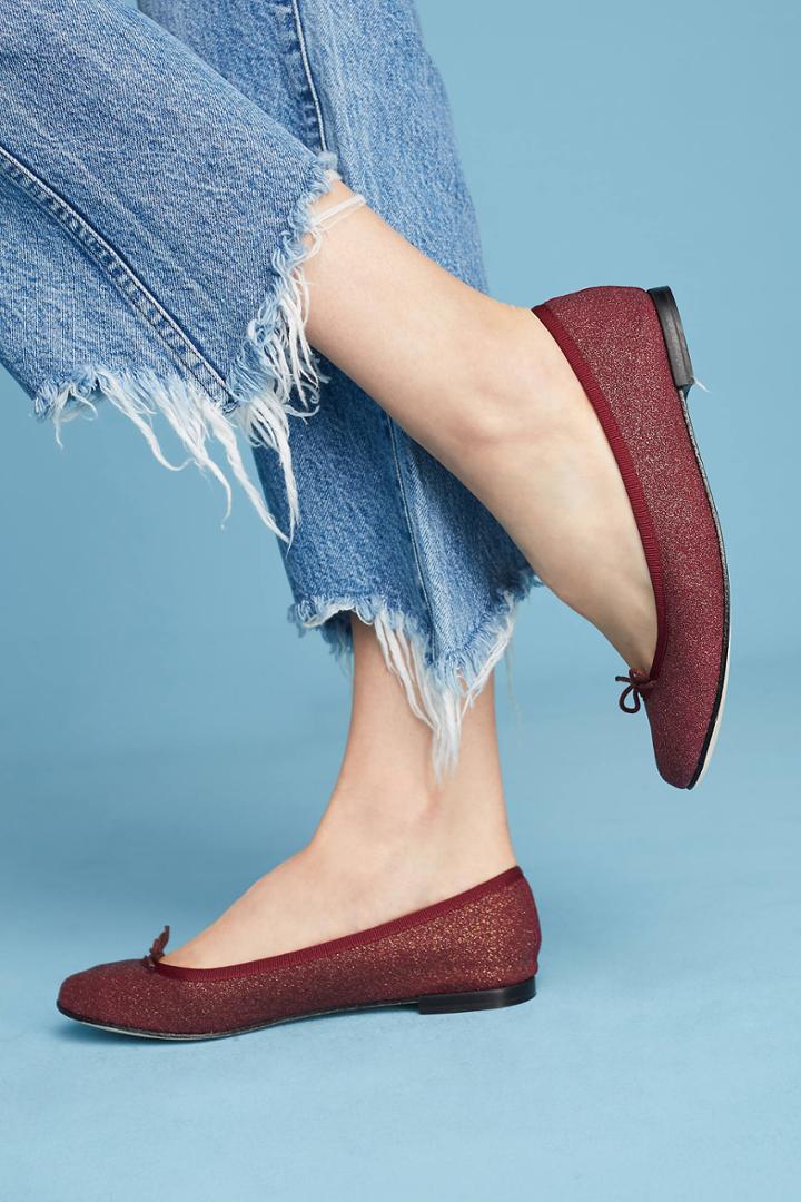 Repetto Cendrillon Burgundy Ballet Flats