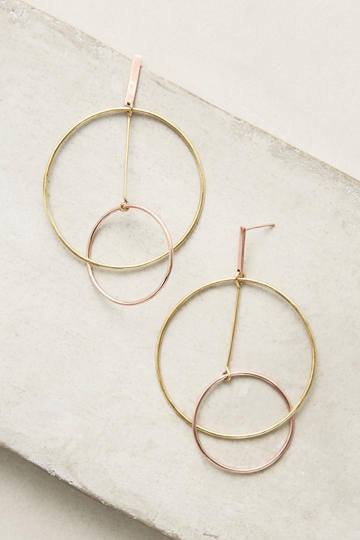 Lena Bernard Pendulum Circle Earrings