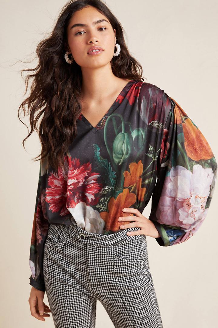 Pankaj & Nidhi Portia Balloon-sleeved Blouse
