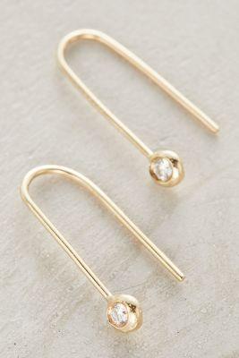 Misa Jewelry Brilliant Threaded Earrings