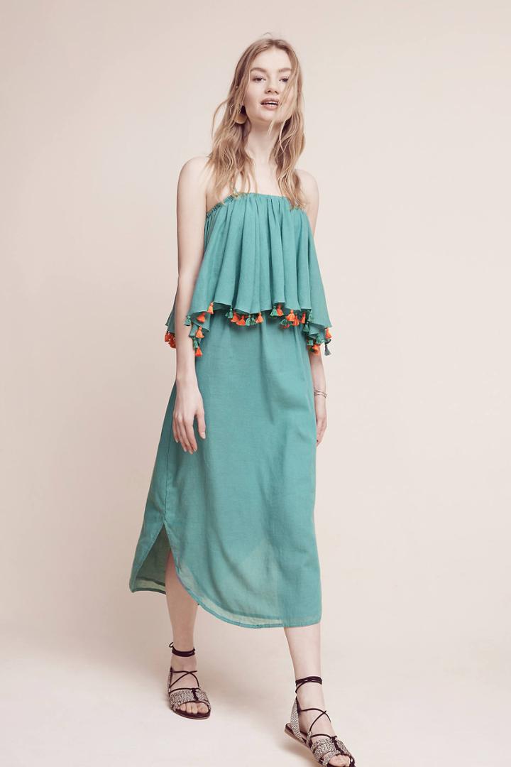 Carolina K Tiered Tassel Dress