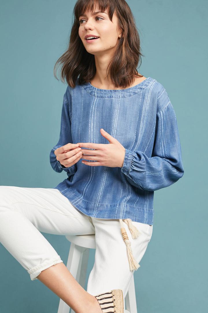Cloth & Stone Chambray Pullover