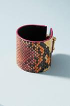 Nora Lozza Snake-printed Wrap Bracelet