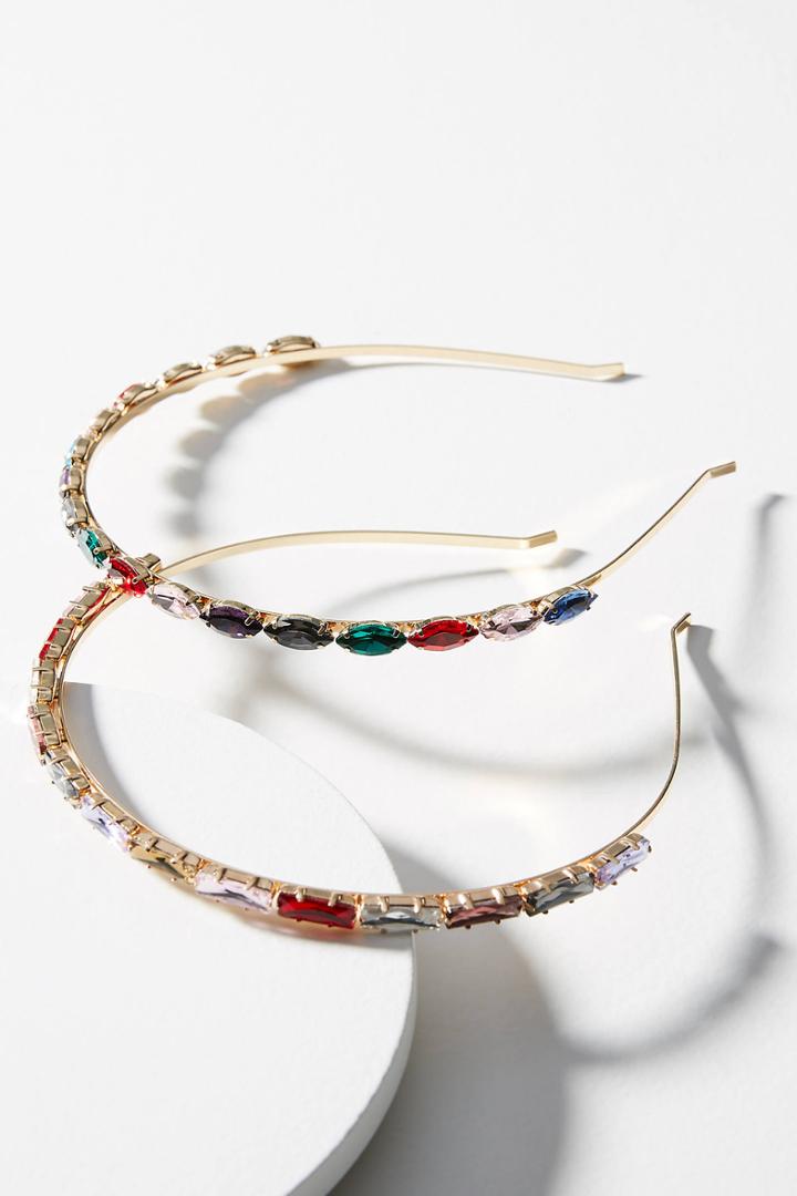 Anthropologie Chasing Rainbows Headband Set