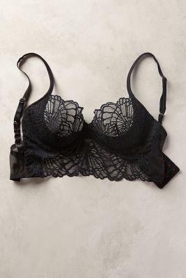 Josie By Natori Bardot Ivoire Long-line Bra Black