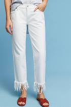 Pilcro Hyphen Mid-rise Straight Fringed Jeans