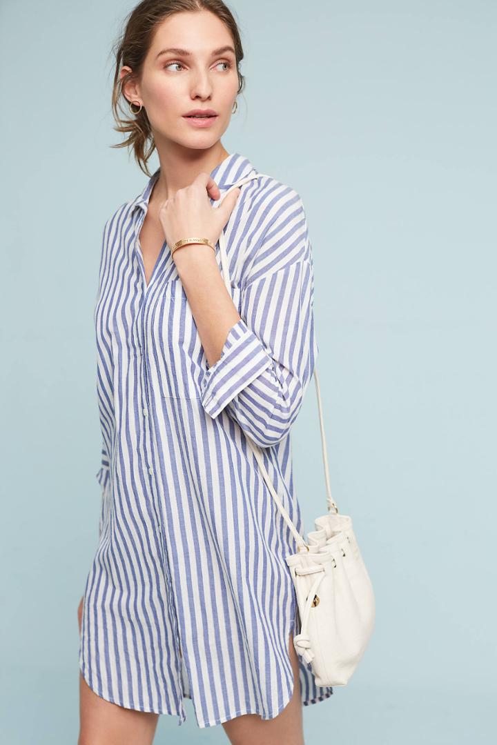 Velvet By Graham & Spencer Noso Striped Shirtdress