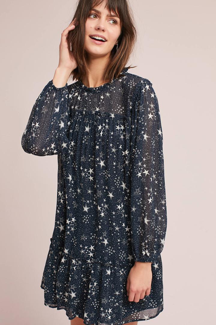 Velvet By Graham & Spencer Ruffled Star Swing Dress