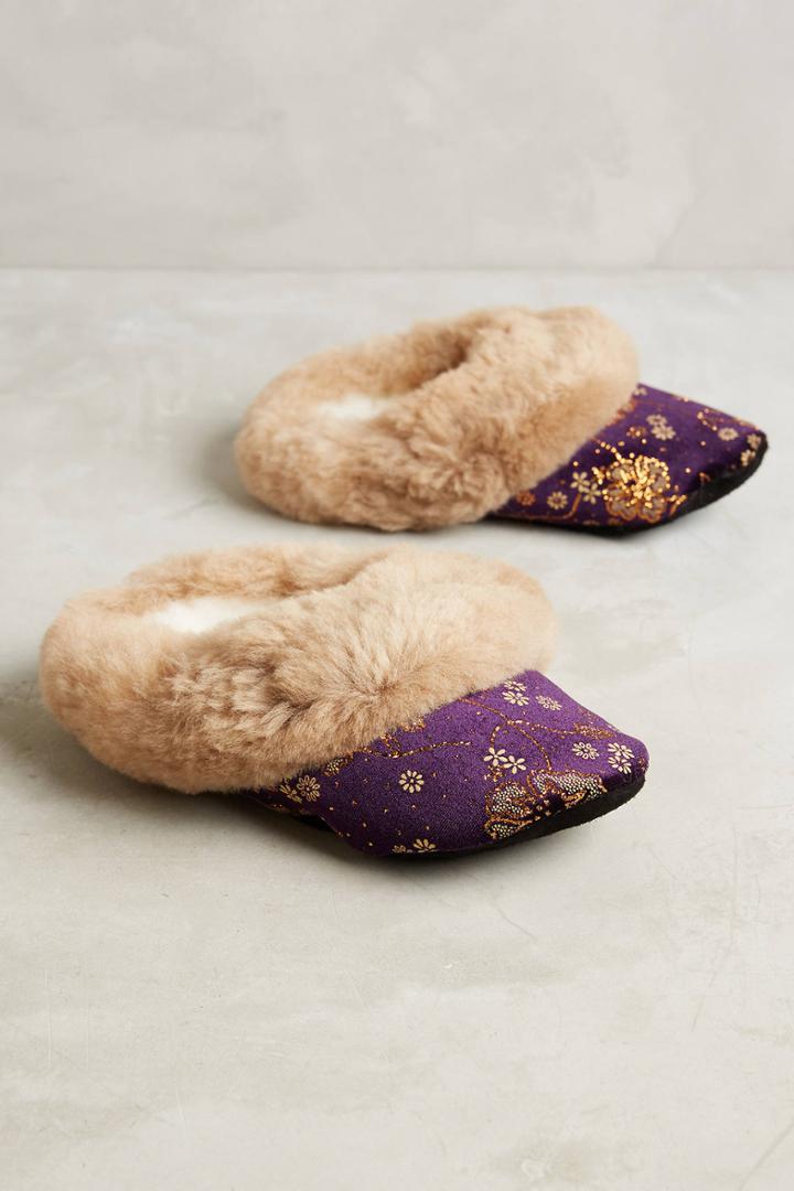 Ariana Bohling Alpaca Scuff Slippers