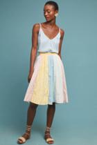 Maeve Textured Stripe Skirt