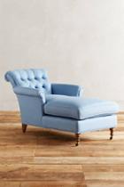 Anthropologie Linen Gwinnette Chaise