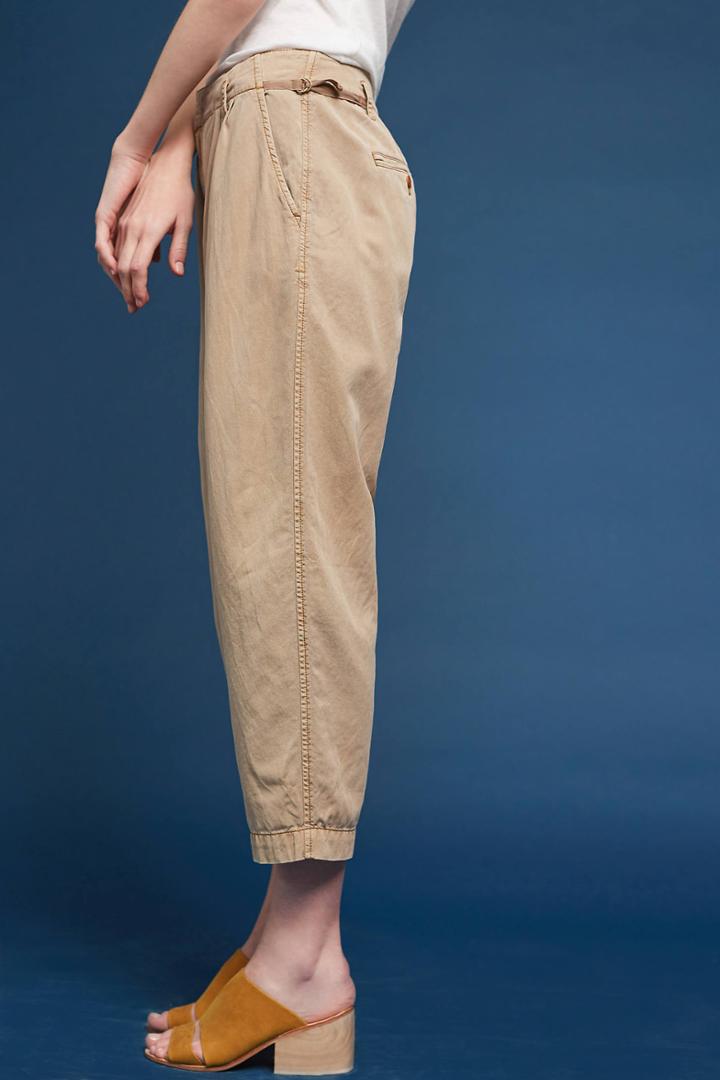 Hei Hei Pleated Notch-back Pants