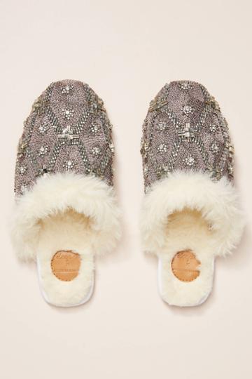 Deepa X Anthropologie Heather Beaded Slippers