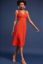 Black Halo Center-pleated Dress