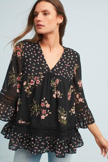 Maeve Steffy Bell-sleeve Blouse