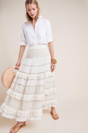 Love Sam Tiered Lace Skirt