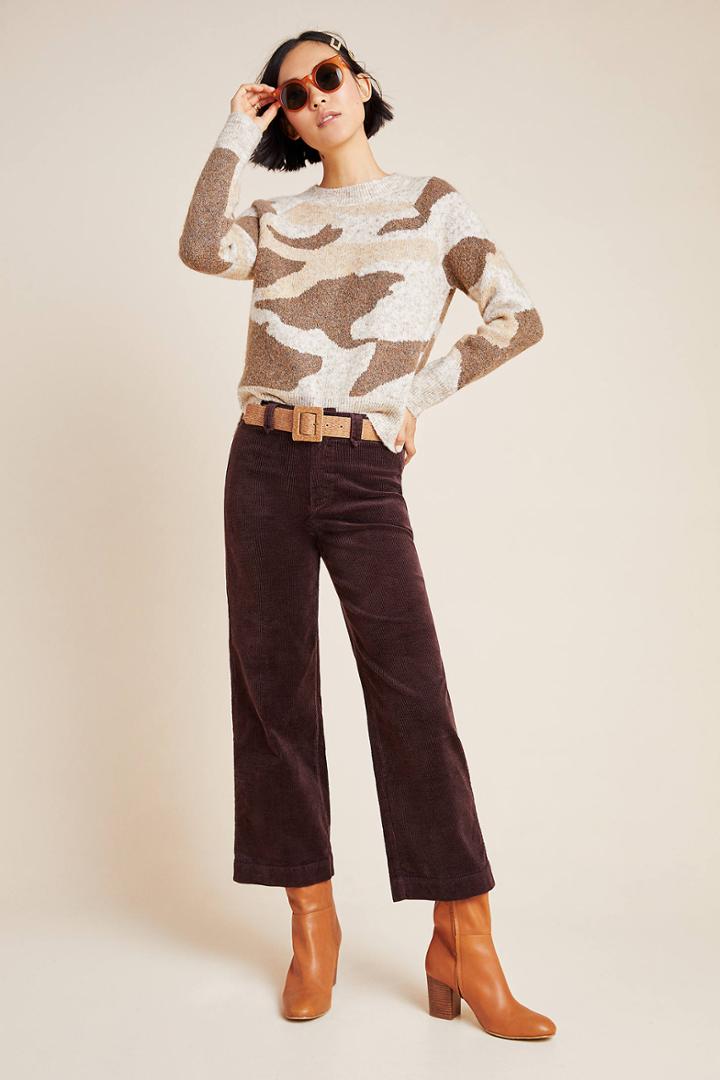Paige Nellie High-rise Culotte Corduroy Jeans