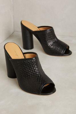 Miss Albright Koko Woven Mules Black