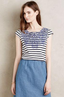 Meadow Rue Lace Collar Top