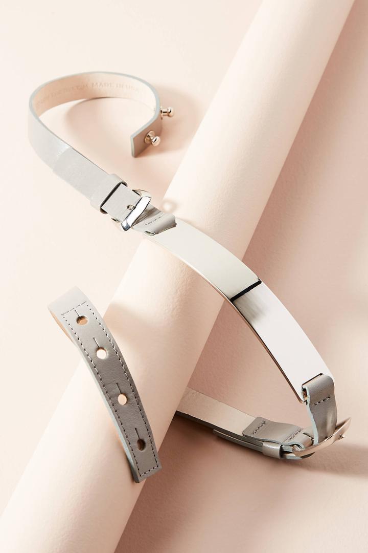 Anthropologie Brent Skinny Buckle Belt