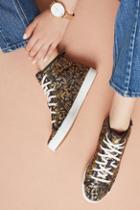 Keds X Rifle Paper Co. Gold Print High-top Sneakers