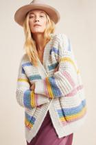 Anthropologie Candy Striped Cardigan