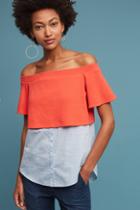 Anthropologie Layered Off-the-shoulder Tunic