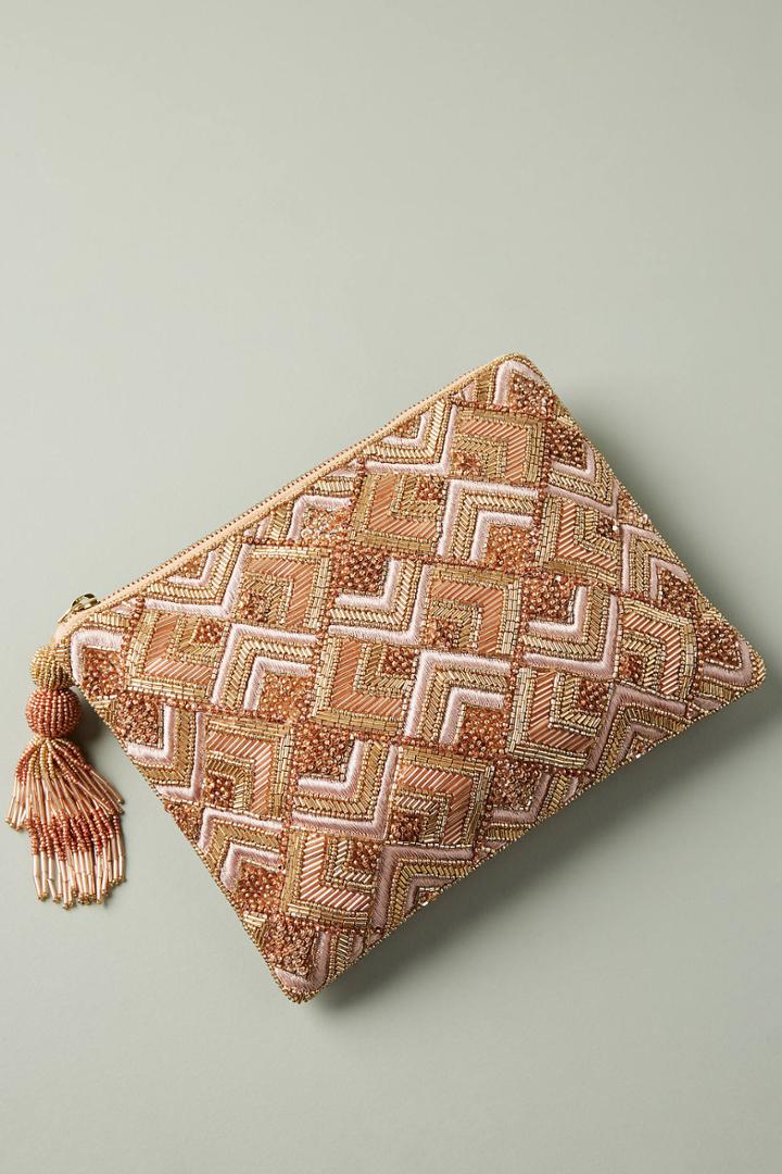 Anthropologie Ingrid Beaded Clutch
