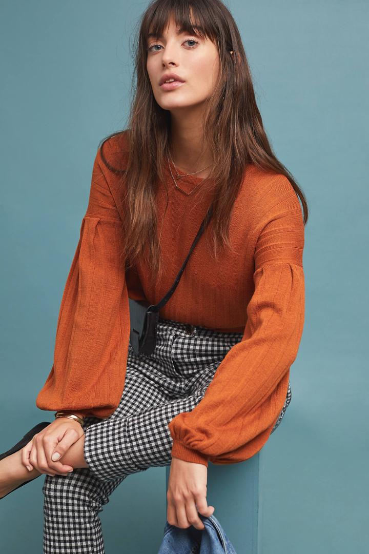 Line & Dot Francine Ribbed Pullover