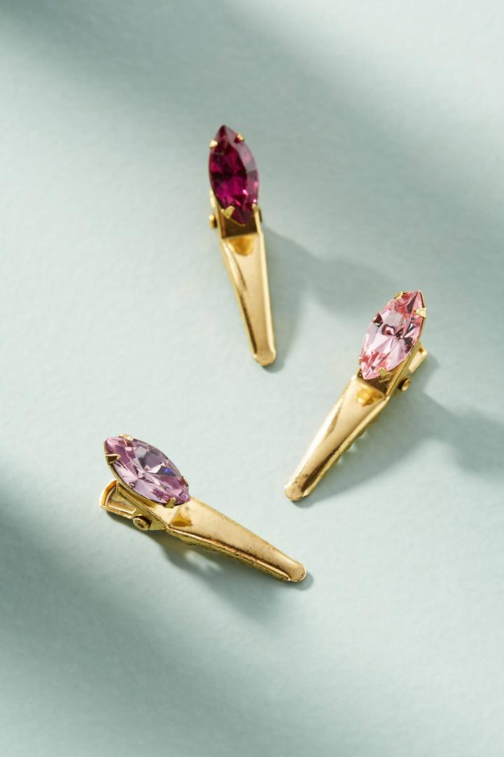 Dauphines Of New York Glitter Hair Clip Set