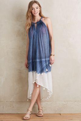 Anthropologie Antigua Tassel Dress