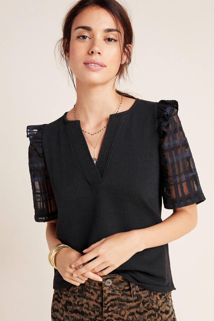 Current Air Betsy Ruffled Top