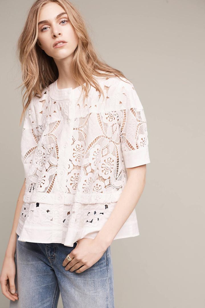 Maeve Eyelet Swing Top