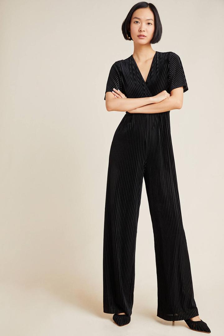 Hutch Paulina Velvet Wide-leg Jumpsuit