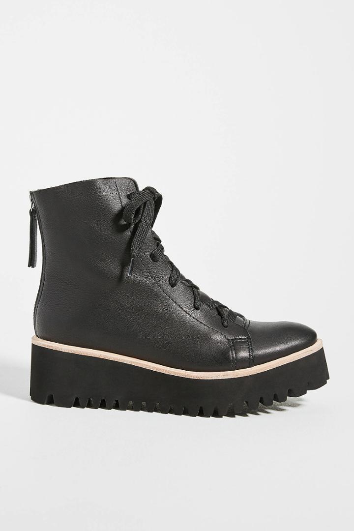 All Black Camping Ankle Boots