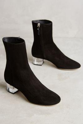 Deimille Noha Lucite Heel Booties