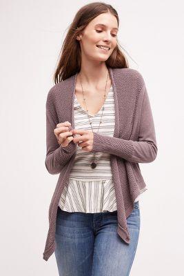 Knitted & Knotted Wrap-front Cardigan
