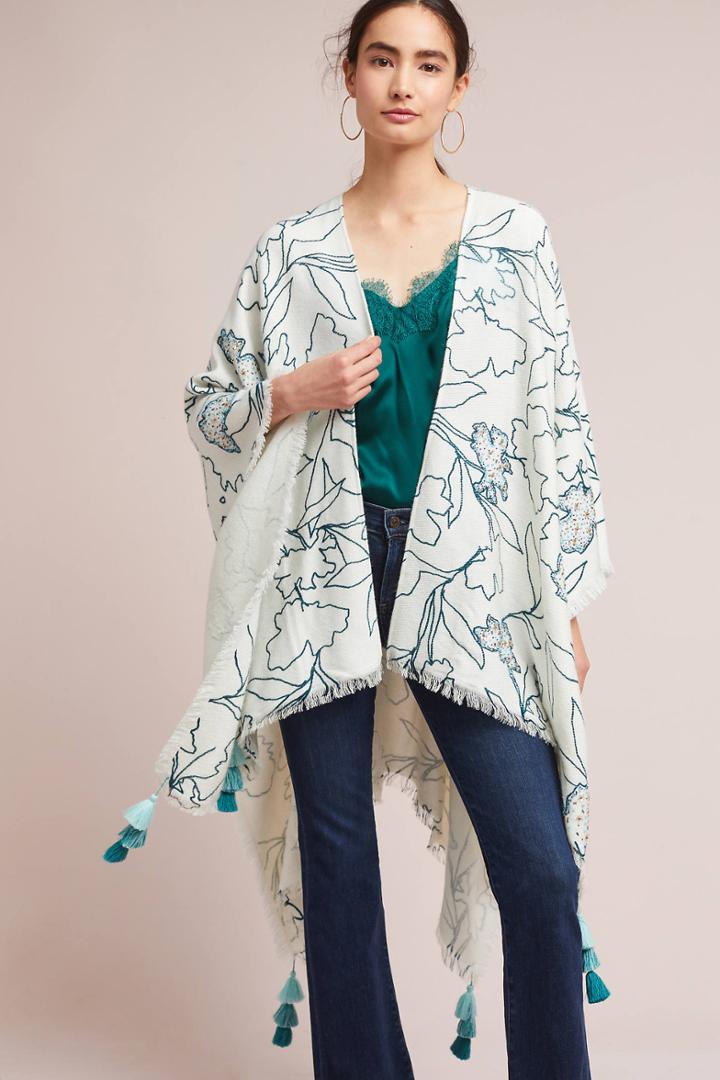 Anthropologie Cozy Garden Kimono