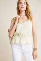 Cloth & Stone Linen Peplum Blouse