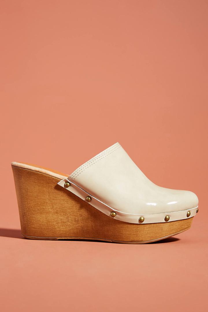 Penelope Chilvers Patent Leather Wedge Clogs