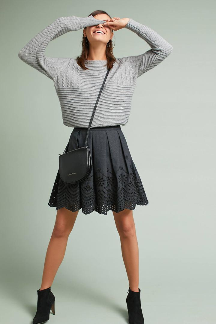 Plenty By Tracy Reese Eyelet Mini Skirt