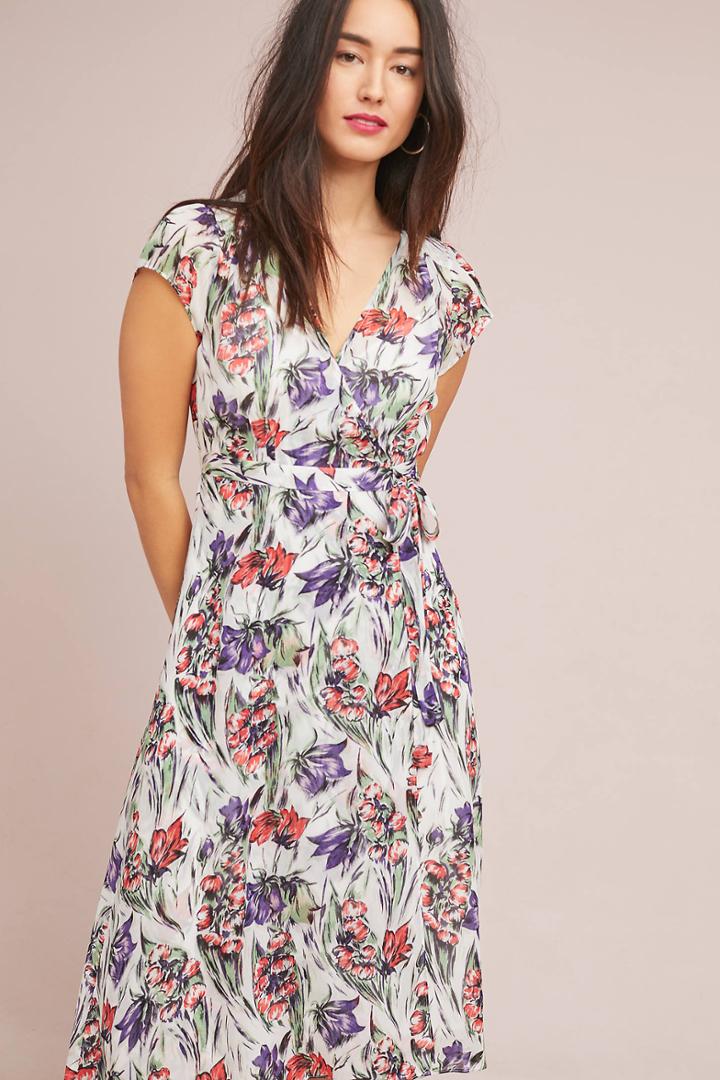 Maeve Flora Wrap Dress